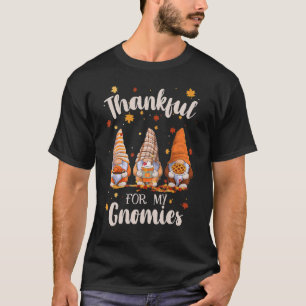 Thankful with my Gnomies Thanksgiving Gnomes Wome T-Shirt