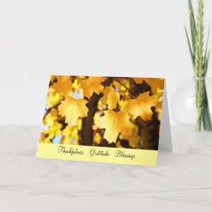 Thankfulness Gratitude Blessings Greeting Cards