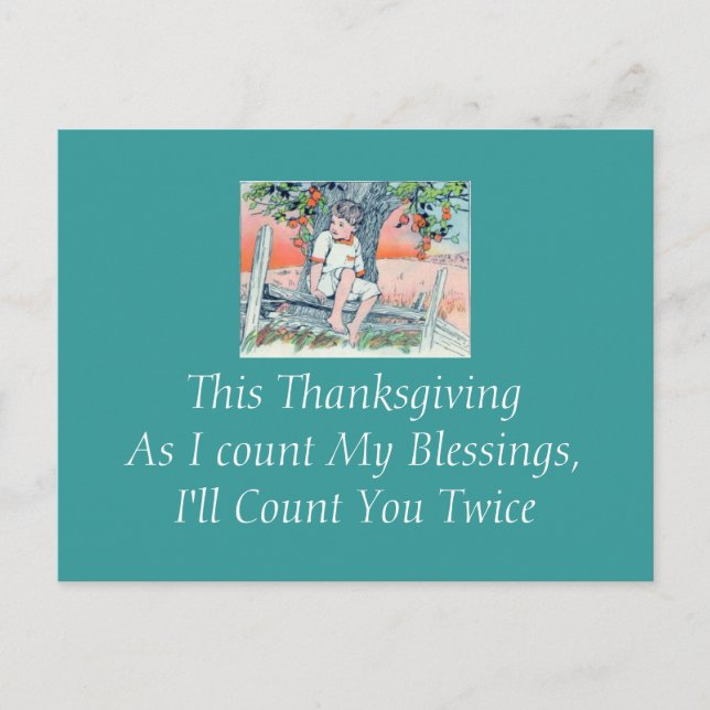 Thanking God postcard (Front)