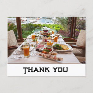 Thanking to hotel postcard