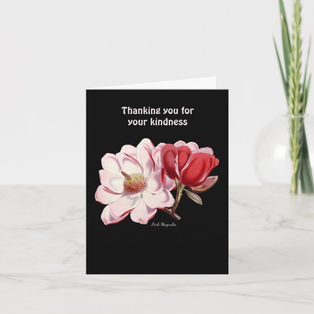 Thanking You For Your Kindness Thank You Card (Front)