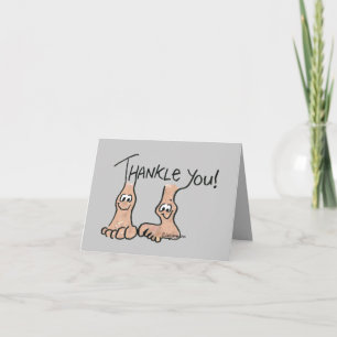 Thankle Cartoon Thank You Card