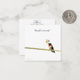 Thanks a bunch:  short note-thank you card