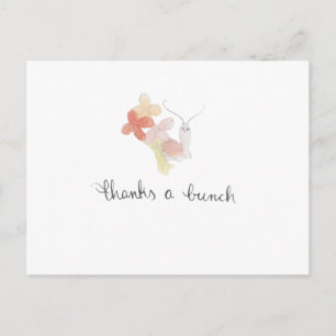 Thanks A Bunch Snail Thank You Postcard