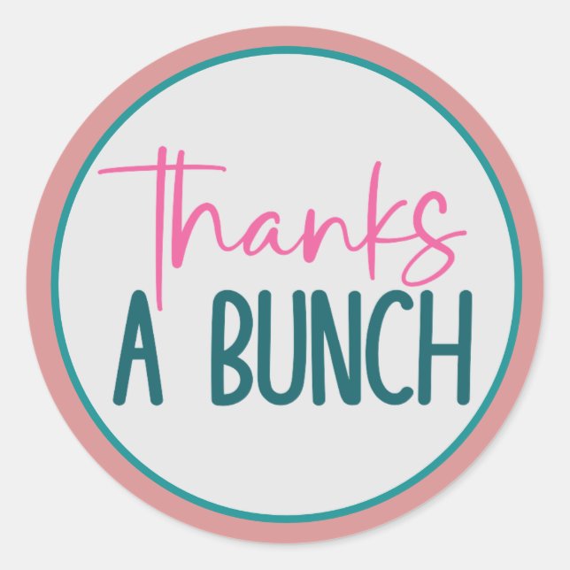 Thanks a Bunch Stickers (Front)