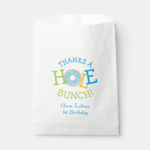Thanks a Hole Bunch Doughnut Boy Birthday Favour Bag