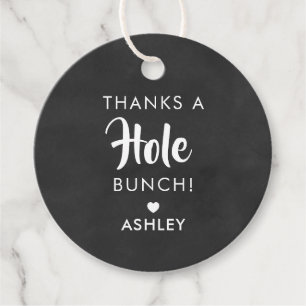 Thanks a Hole Bunch, Doughnut Holes Chalkboard Favour Tags