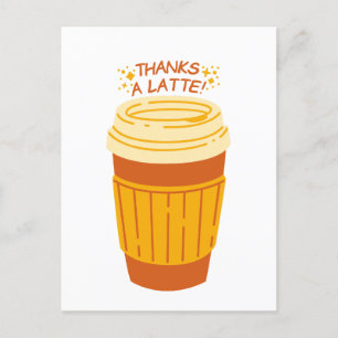 Thanks a Latte Coffee Card