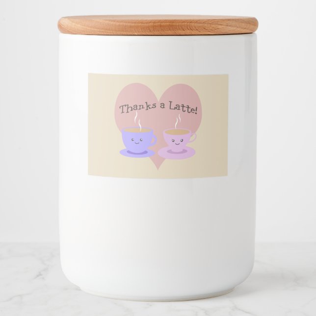 Thanks a Latte Food Label (Front)