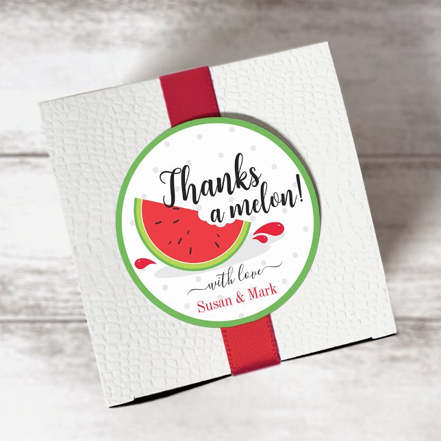 Thanks a Melon Watermelon Thank You Tag (Creator Uploaded)