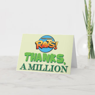 Thanks, A Million - Thank You Card
