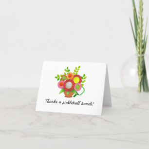 Thanks a Pickleball Bunch! Thank You Card
