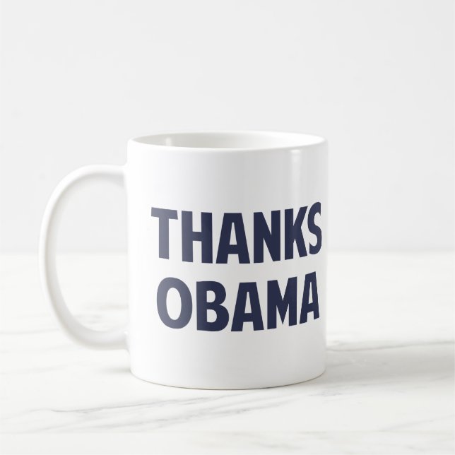 Thanks Barack Obama Coffee Mug (Left)