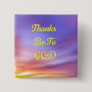 Thanks Be To GOD button