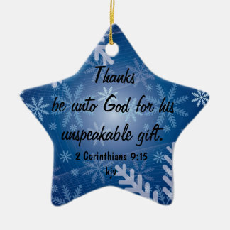 Thanks Be to God Ceramic Ornament