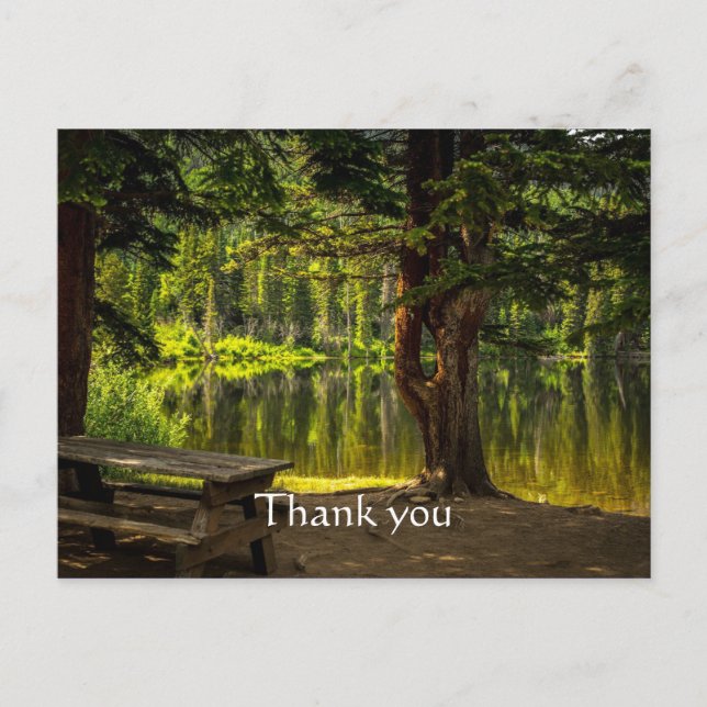 Thanks Beautiful Morning Light Sunrise Scripture Postcard (Front)