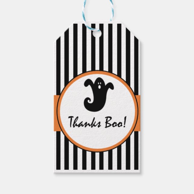 Thanks Boo Gift Tags (Front)