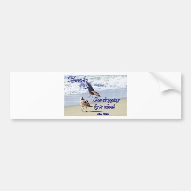 Thanks_ Bumper Sticker (Front)