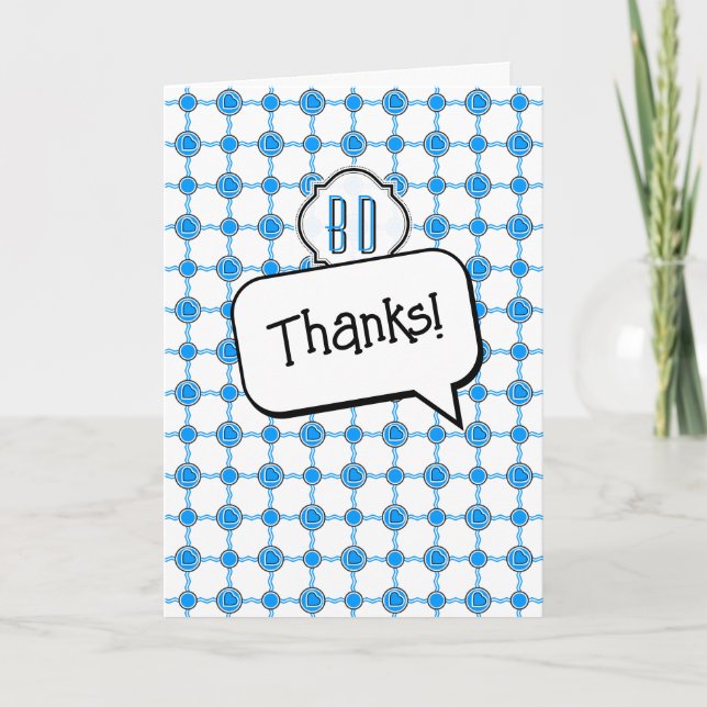 Thanks card with ID elements (Front)