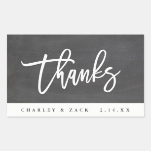 Thanks Chalkboard Mini Wine Mini Champagne Label