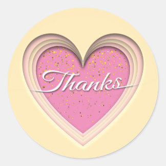 Thanks Classic Round Sticker