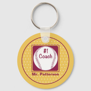 Thanks Coach, Thanks Number 1 Keychain