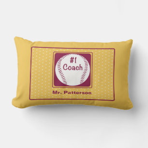 Thanks Coach, Thanks Number 1 Lumbar Pillow