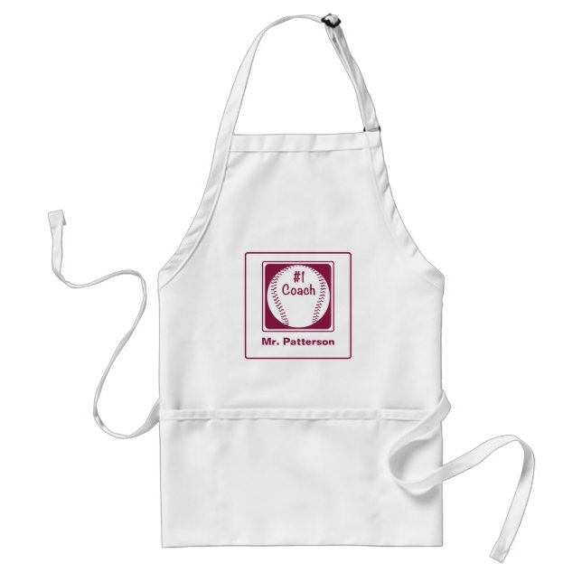 Thanks Coach, Thanks Number 1 Standard Apron (Front)