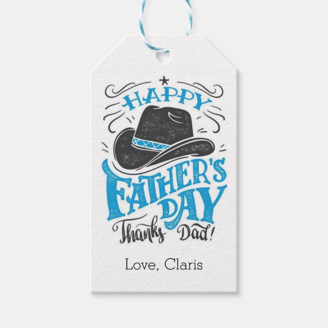 Thanks Dad Father's Day Gift Tag (Front)