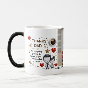 Thanks Dad – Heartfelt Cartoon Love 11 oz Magic Mug