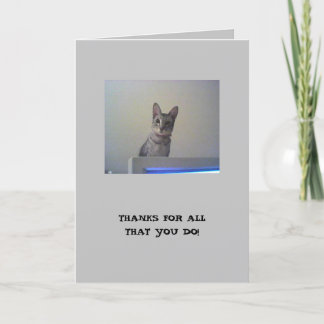 Thanks for all that you do! thank you card