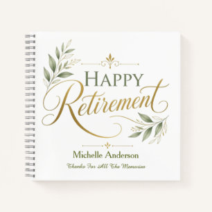 Thanks For All The Memories Personalized Name Notebook