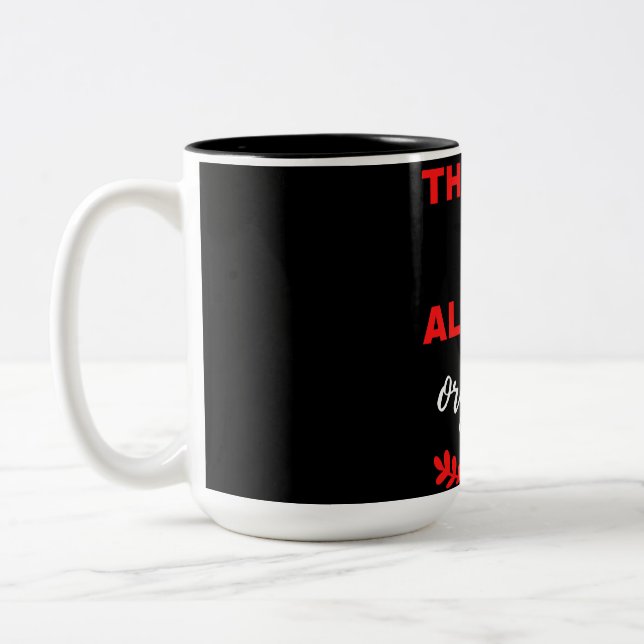 Thanks For All The Orgasms Two-Tone Coffee Mug (Left)