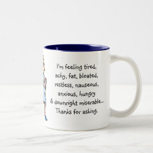 Thanks For Asking (pregnancy) Two-Tone Coffee Mug
