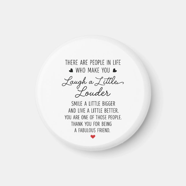 Thanks for being a fabulous friend magnet (Front)