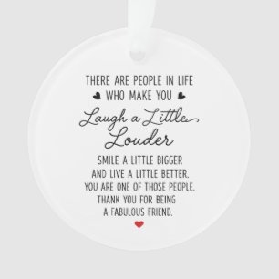Thanks for being a fabulous friend ornament