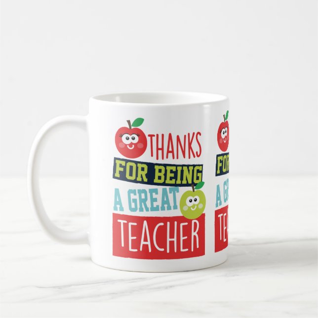 Thanks for Being a Great Teacher Mug (Left)