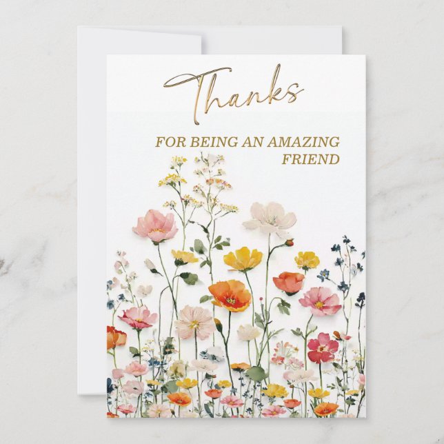 Thanks for Being an Amazing Friend Invitation (Front)