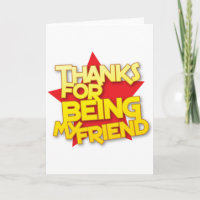 thanks for being my friend