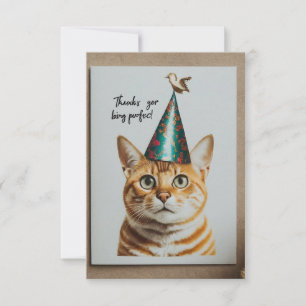 "Thanks for being perfect" Thank You Card