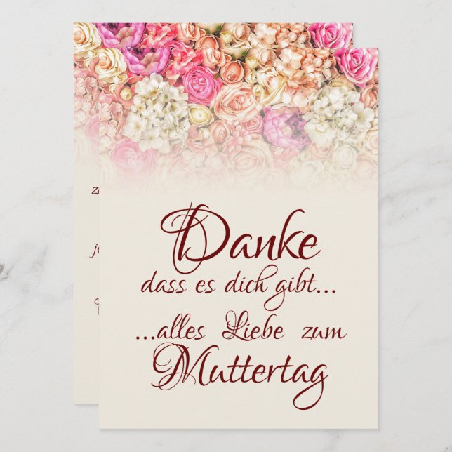 Thanks for being there - Mother's Day (Front/Back)