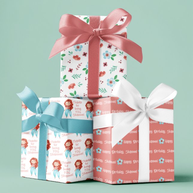 Thanks For Being You Wrapping Paper Sheets (Celebrate a special birthday with these, "Thank you for being you" wrapping paper sheets! )