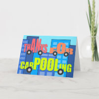 Thanks for Carpooling - Words on Wheels