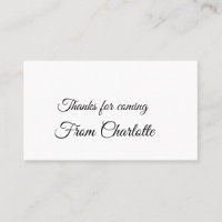 thanks for coming add name text message