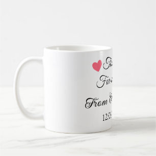 thanks for coming add name text message  coffee mug