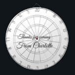 thanks for coming add name text message  dartboard<br><div class="desc">Design</div>