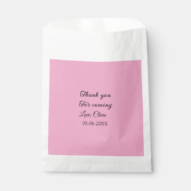 thanks for coming add name text message  favour bag (Front)