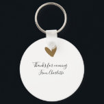 thanks for coming add name text message gold heart keychain<br><div class="desc">Design</div>