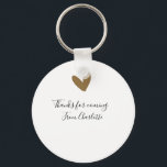 thanks for coming add name text message gold heart keychain<br><div class="desc">Design</div>