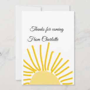 thanks for coming add name text message sun invitation